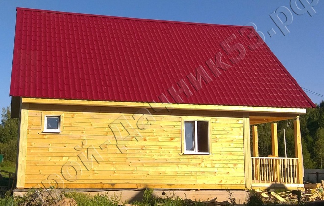 3 Брусовой дом  К-39, 8×10, 140 м², Московская область,  Можайский район, деревня Некрасово (1)